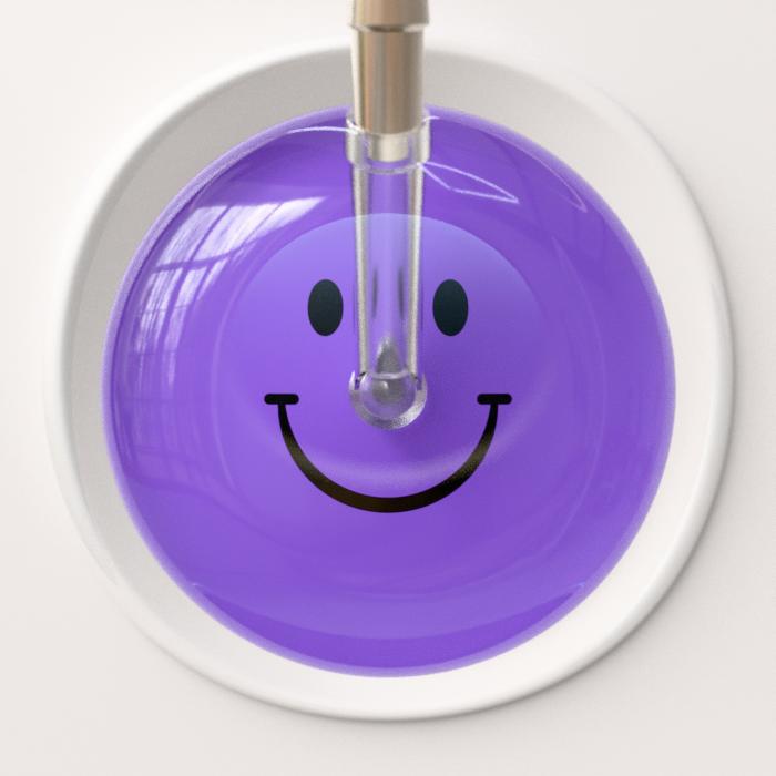 Ultrascope Stethoscope Head Smiley Face Robin's Egg (EB) / Adult Smiley Face Stethoscope Head