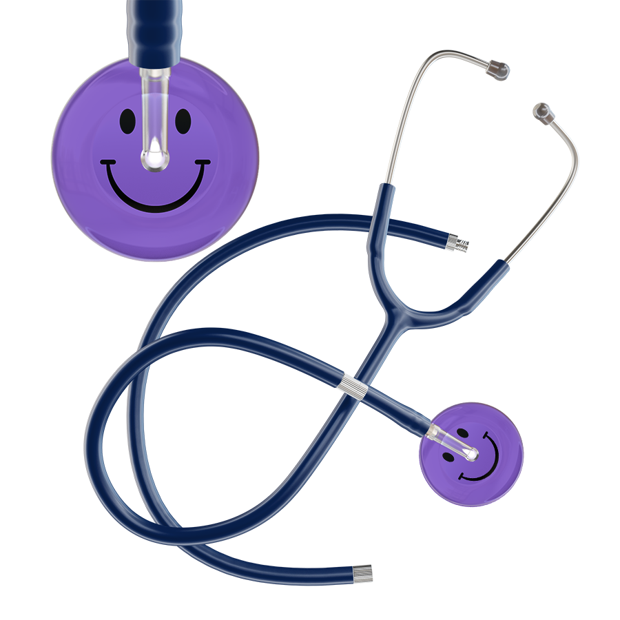 Dark Smiley Face Stethoscope