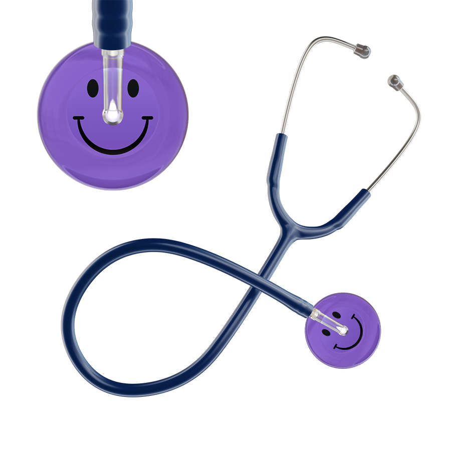 Dark Smiley Face Stethoscope