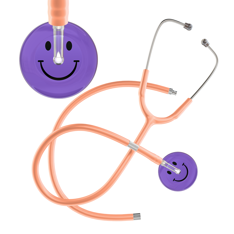 Dark Smiley Face Stethoscope