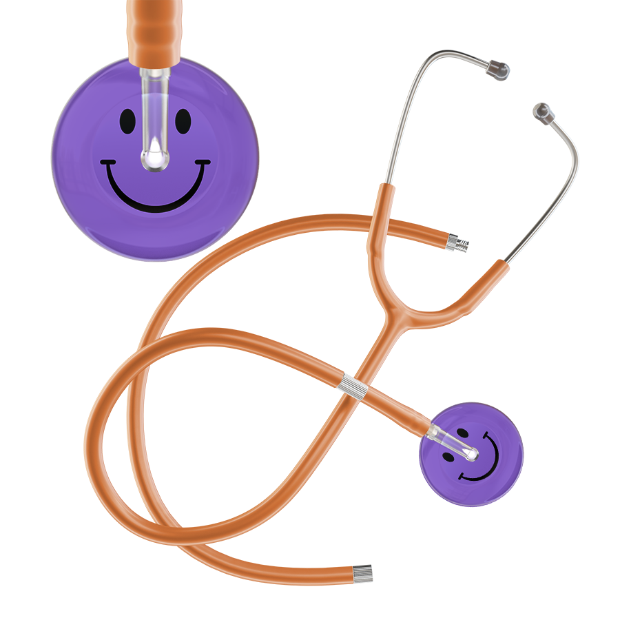 Dark Smiley Face Stethoscope