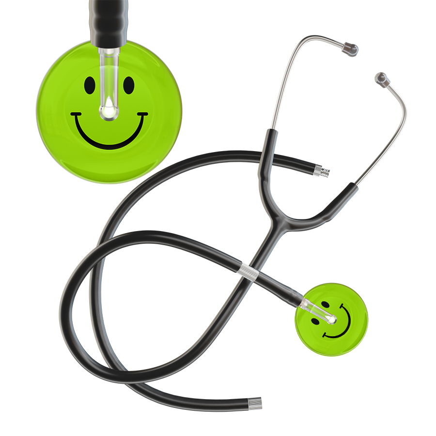 Dark Smiley Face Stethoscope