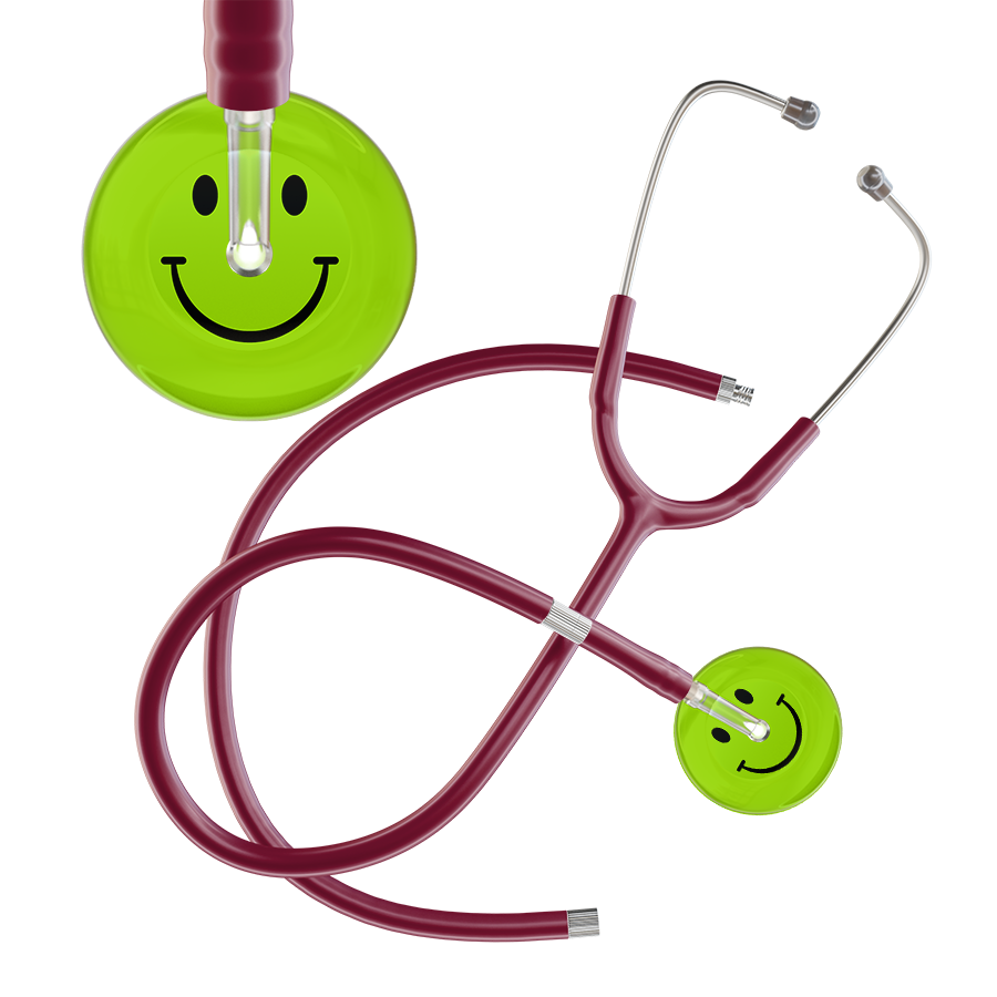 Dark Smiley Face Stethoscope