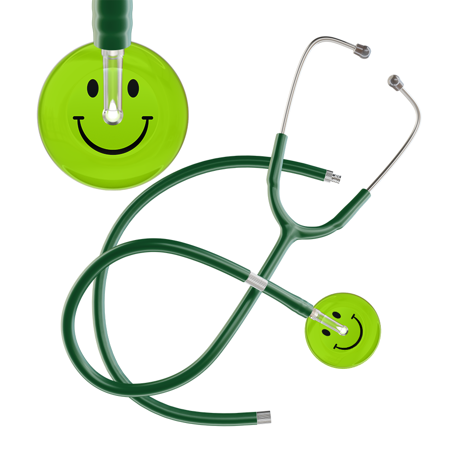 Dark Smiley Face Stethoscope