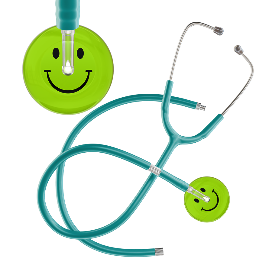Dark Smiley Face Stethoscope