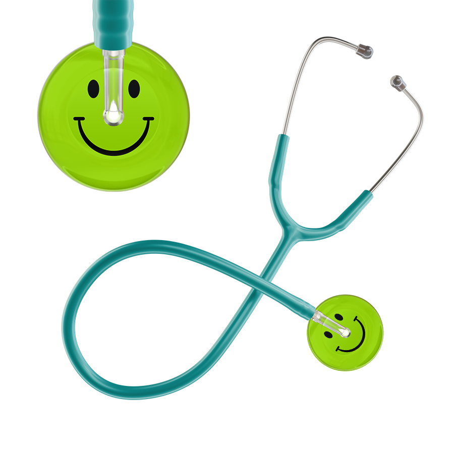 Dark Smiley Face Stethoscope