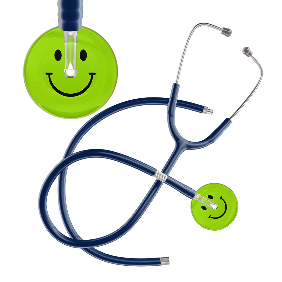 Dark Smiley Face Stethoscope