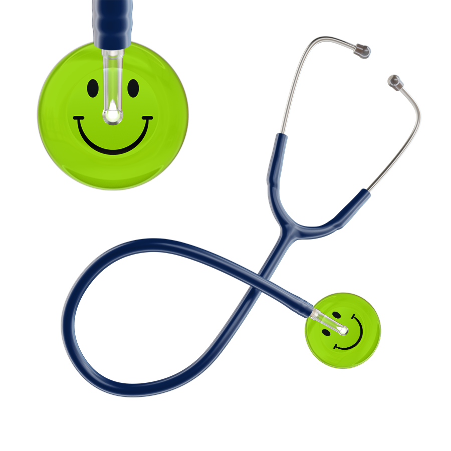 Dark Smiley Face Stethoscope