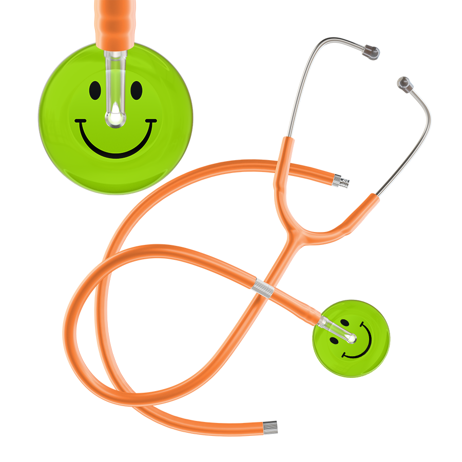 Dark Smiley Face Stethoscope