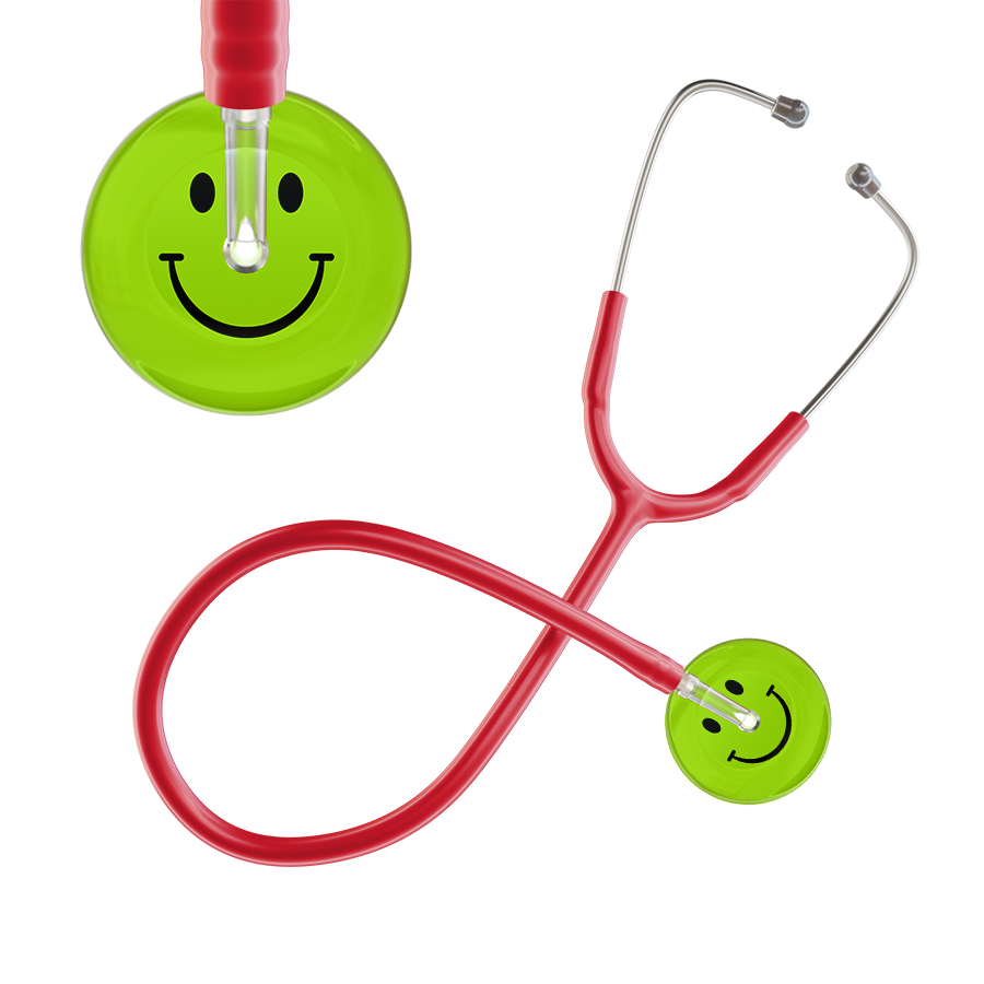 Dark Smiley Face Stethoscope