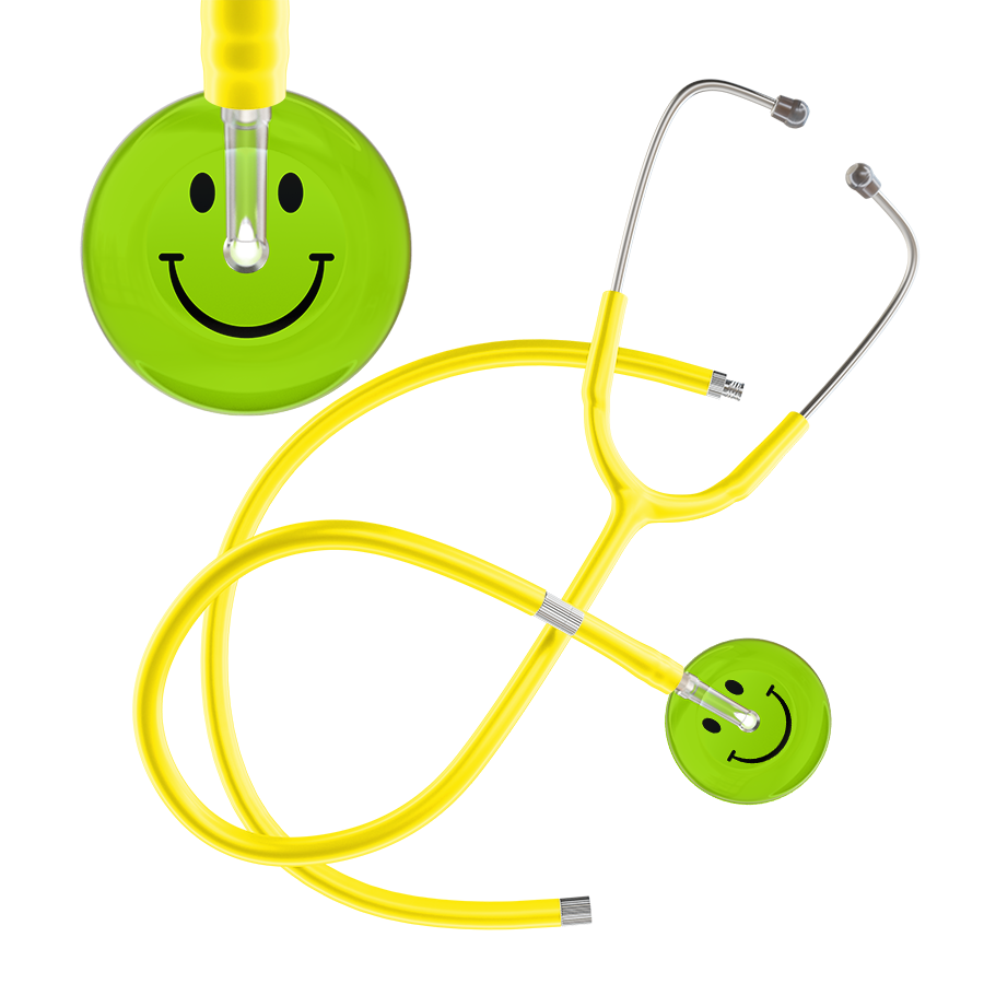 Dark Smiley Face Stethoscope