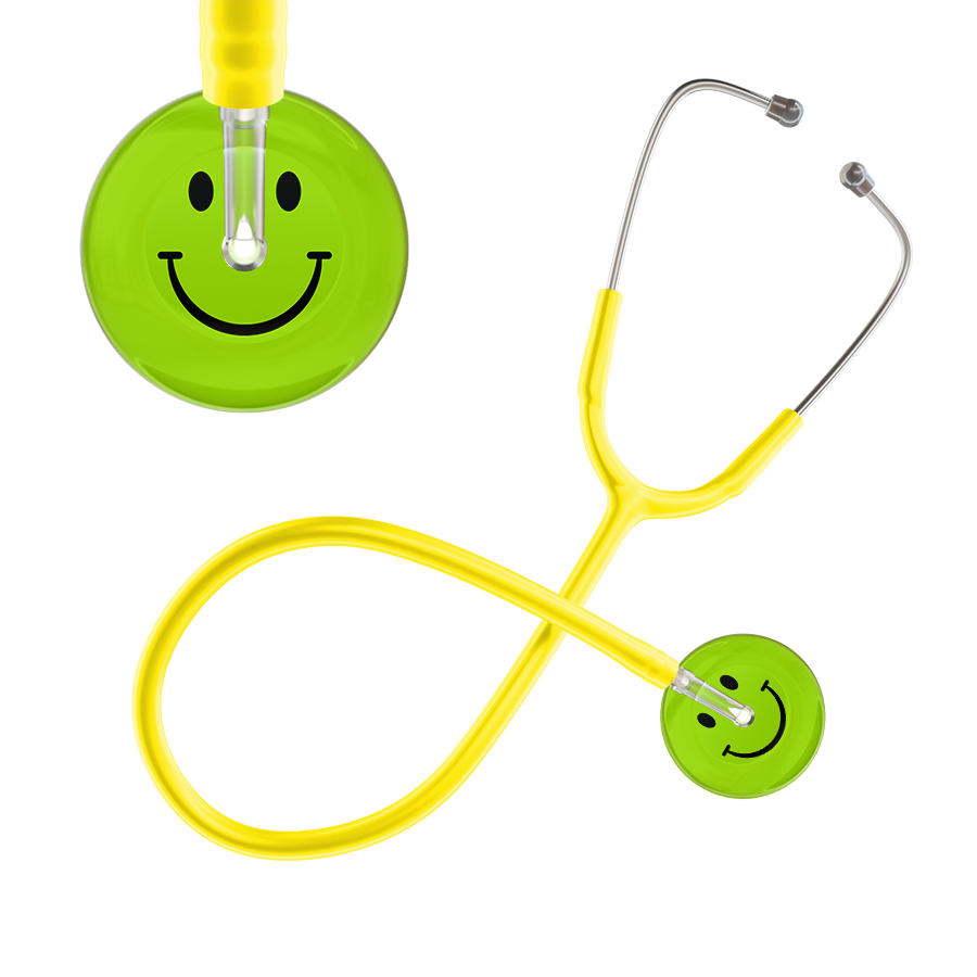 Dark Smiley Face Stethoscope