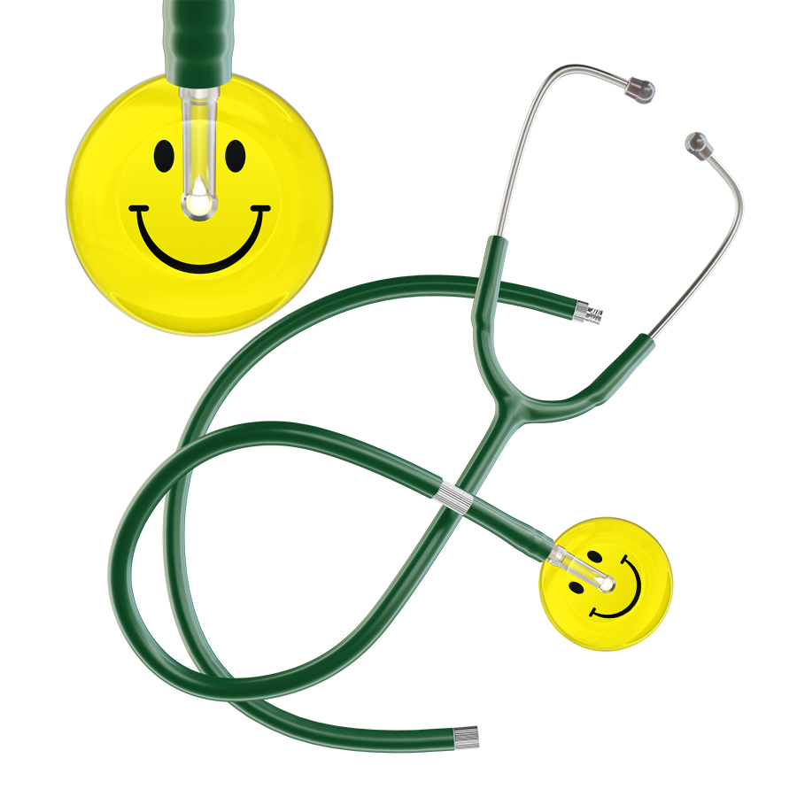 Light Smiley Face Stethoscope