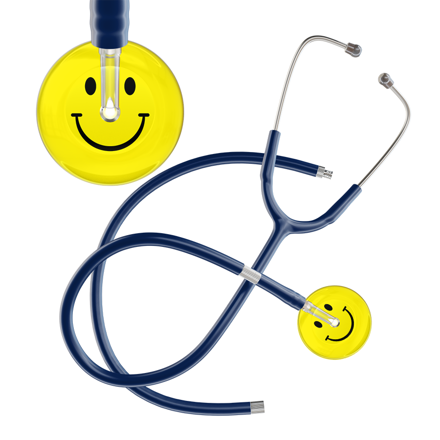 Light Smiley Face Stethoscope