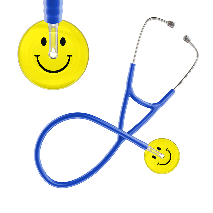 Light Smiley Face Cardiology Stethoscope