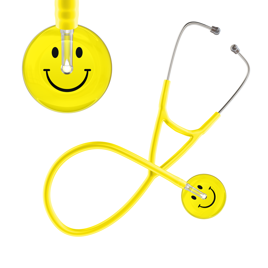 Light Smiley Face Cardiology Stethoscope