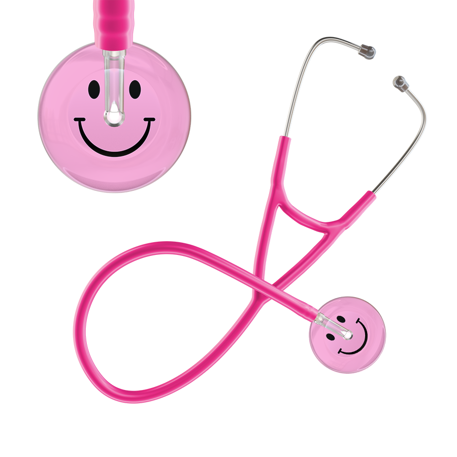 Light Smiley Face Cardiology Stethoscope