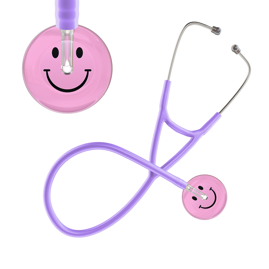 Light Smiley Face Cardiology Stethoscope