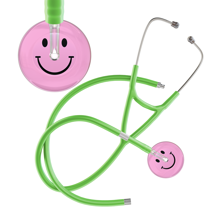 Light Smiley Face Cardiology Stethoscope