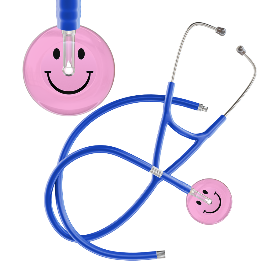 Light Smiley Face Cardiology Stethoscope