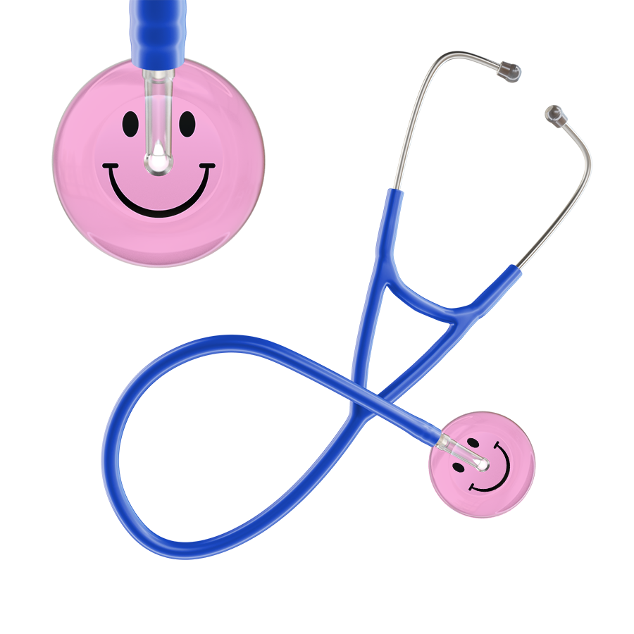 Light Smiley Face Cardiology Stethoscope