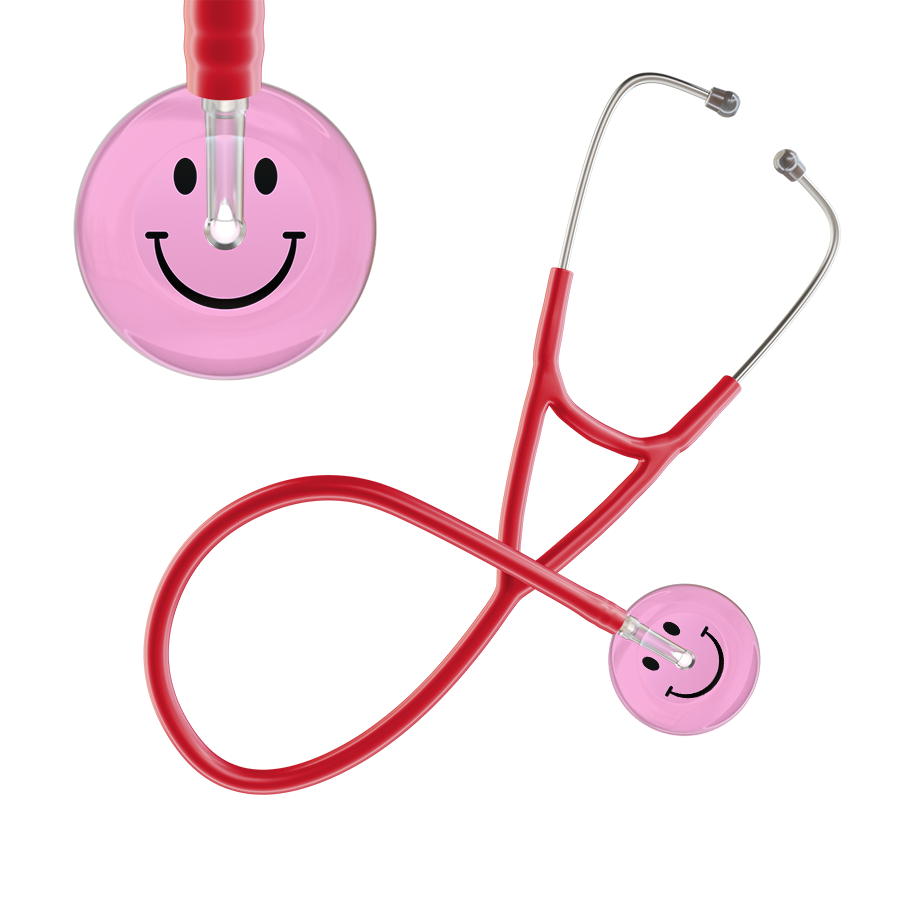 Light Smiley Face Cardiology Stethoscope