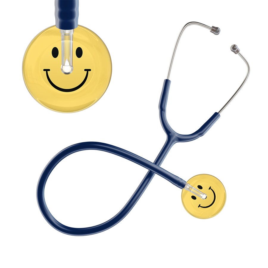 Light Smiley Face Stethoscope