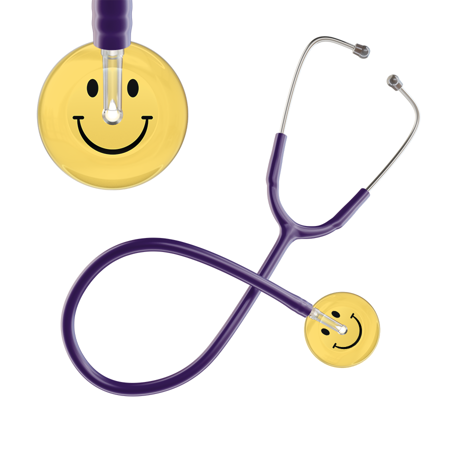 Light Smiley Face Stethoscope
