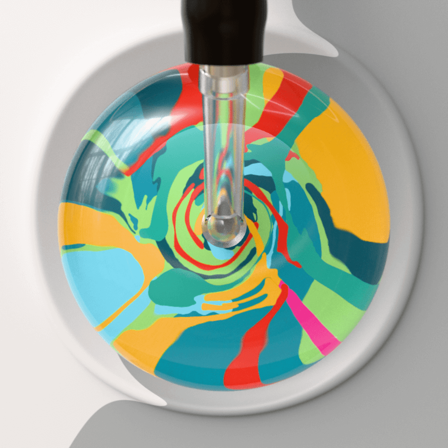 Ultrascope Single Stethoscope Tropical Swirl - Color Hurricane Design