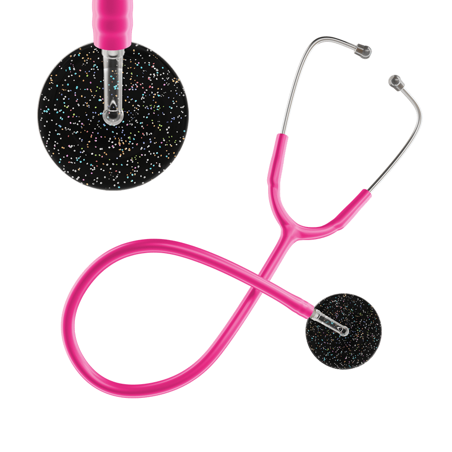 Ultrascope Single Stethoscope Twilight Black (BK) / Adult / Hot Pink Dark Twilight Stethoscope