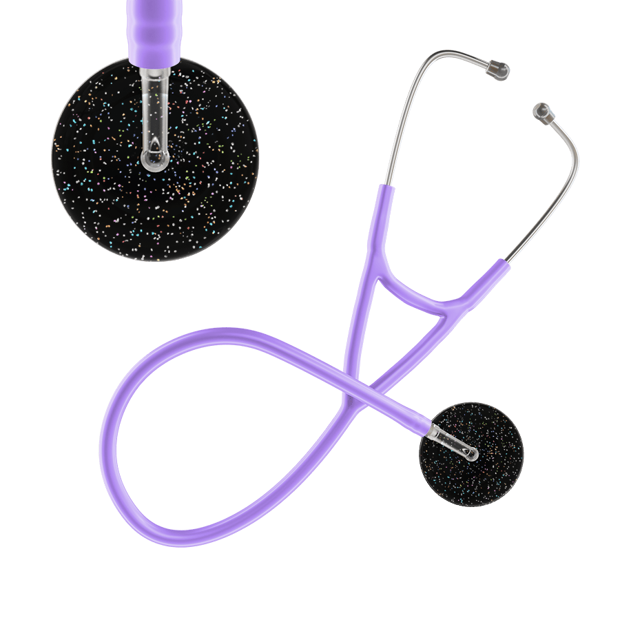 Ultrascope Single Stethoscope Twilight Black (BK) / Adult / Lavender Dark Twilight Cardiology Stethoscope