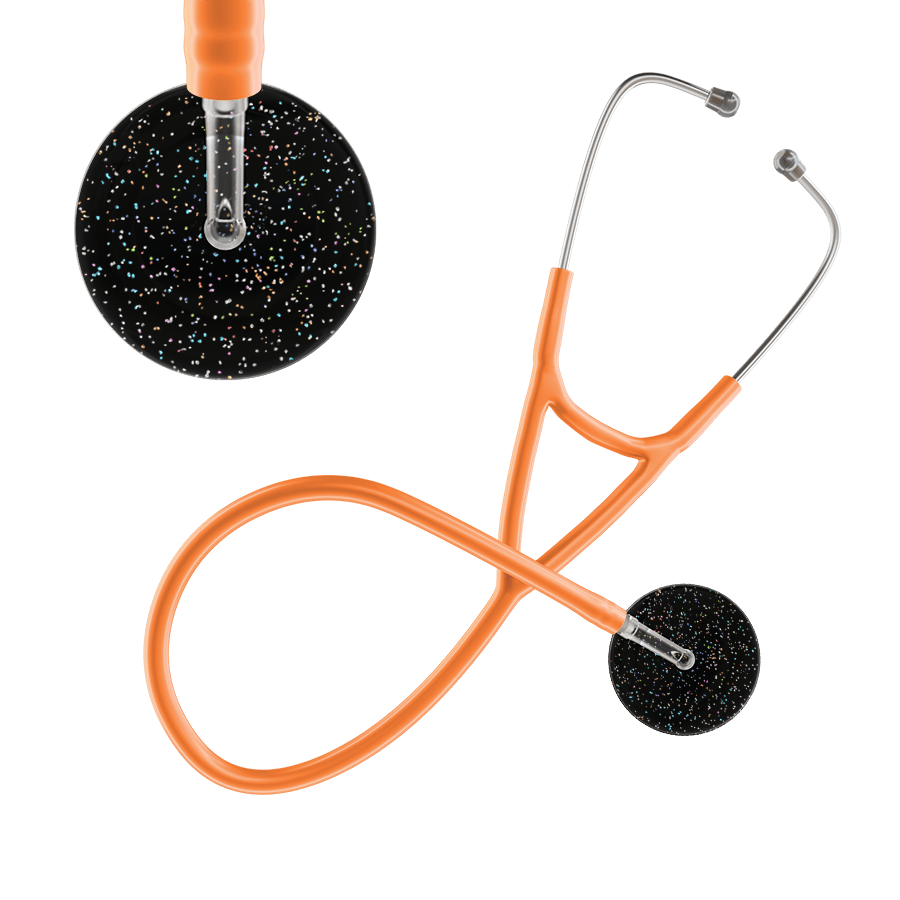 Ultrascope Single Stethoscope Twilight Black (BL) / Adult / Orange Twilight Cardiology Stethoscope