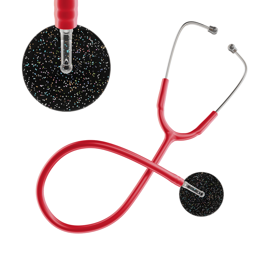 Ultrascope Single Stethoscope Twilight Black (BK) / Adult / Red Dark Twilight Stethoscope