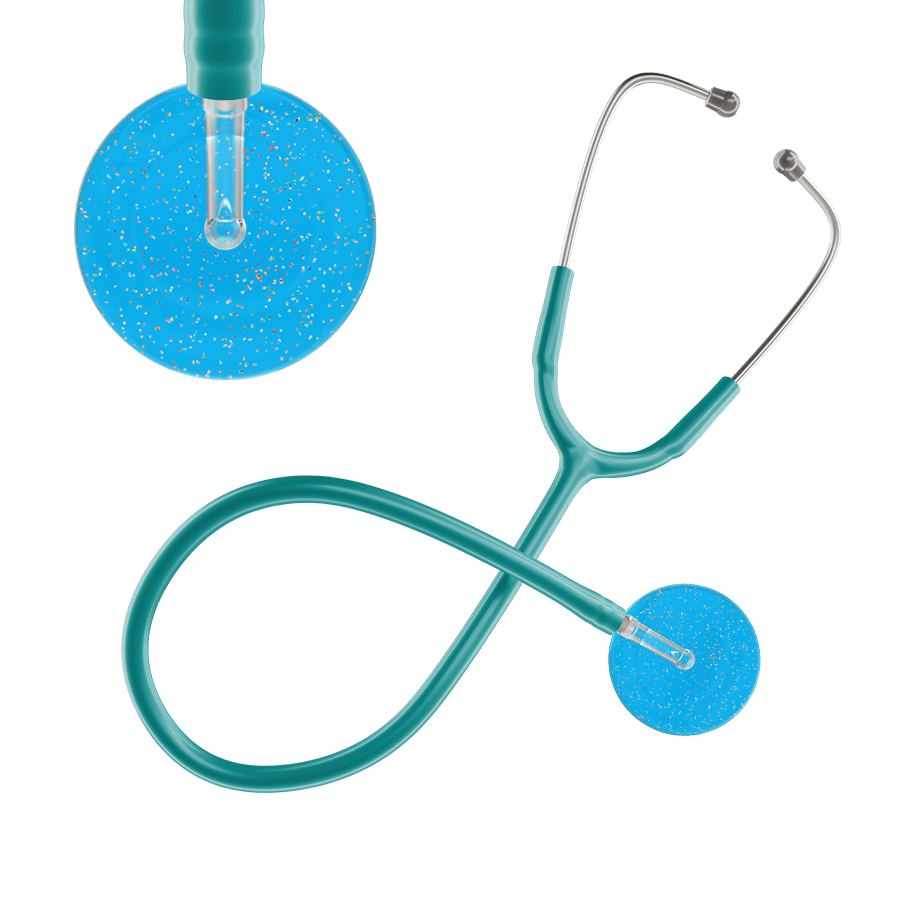 Ultrascope Single Stethoscope Twilight Cyan (CY) / Adult / Jade Light Twilight Stethoscope