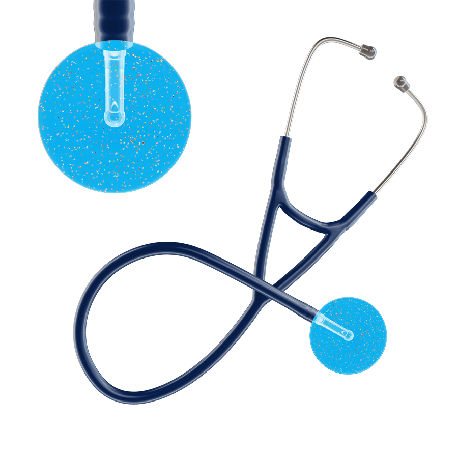 Ultrascope Single Stethoscope Twilight Cyan (CY) / Adult / Navy Light Twilight Cardiology Stethoscope