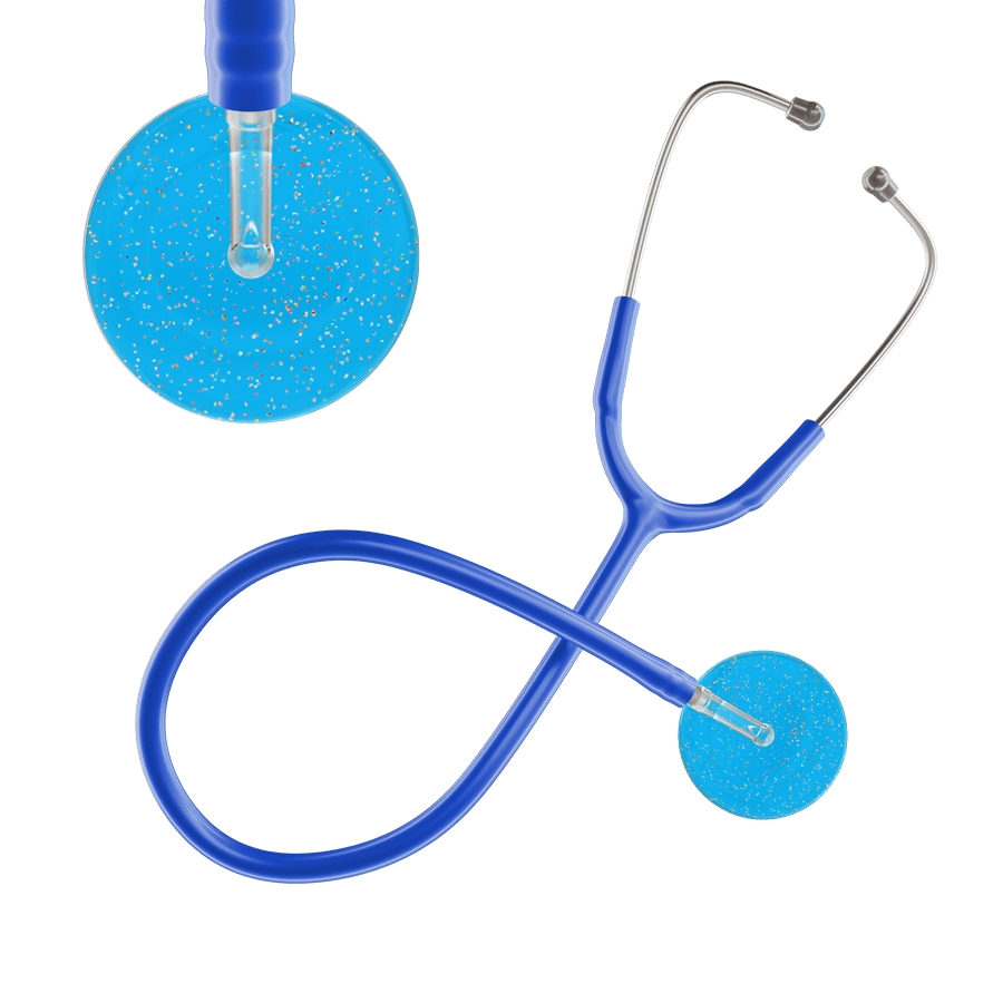 Ultrascope Single Stethoscope Twilight Cyan (CY) / Adult / Royal Blue Light Twilight Stethoscope