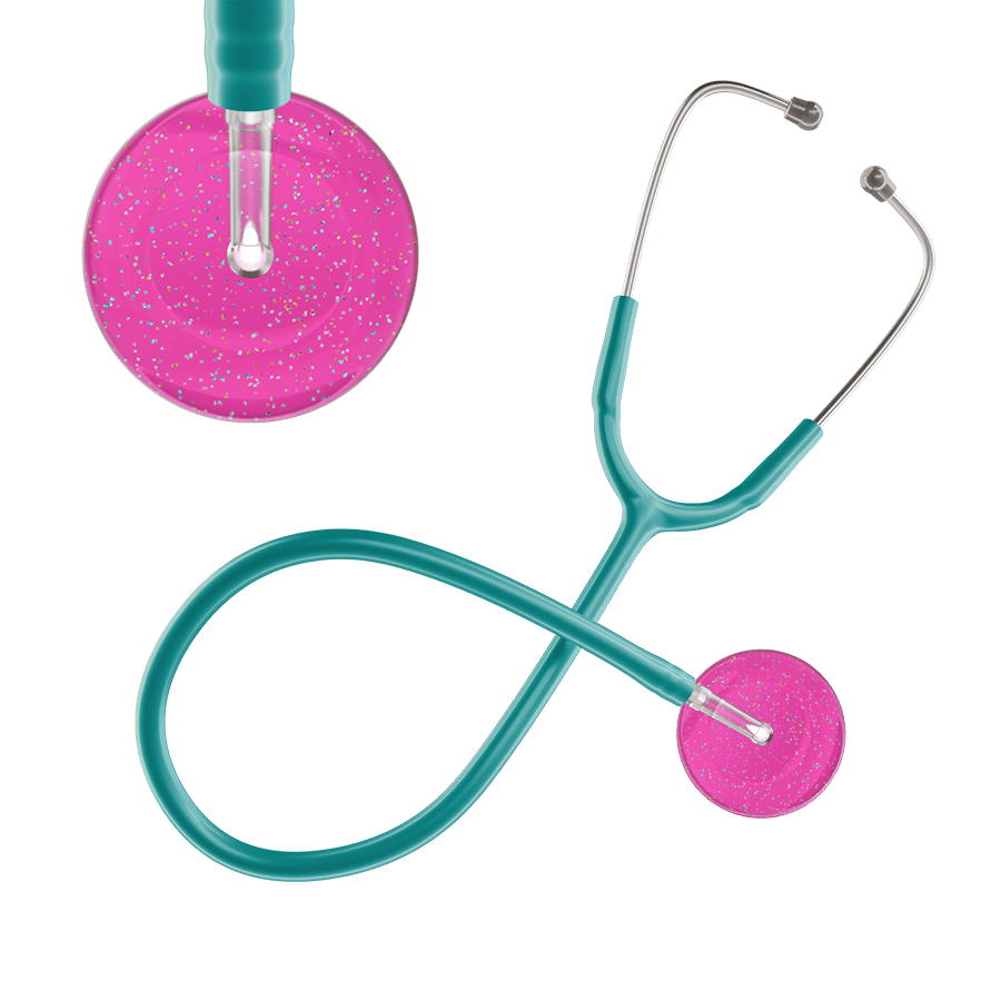 Ultrascope Single Stethoscope Twilight Hot Pink (HP) / Adult / Jade Light Twilight Stethoscope