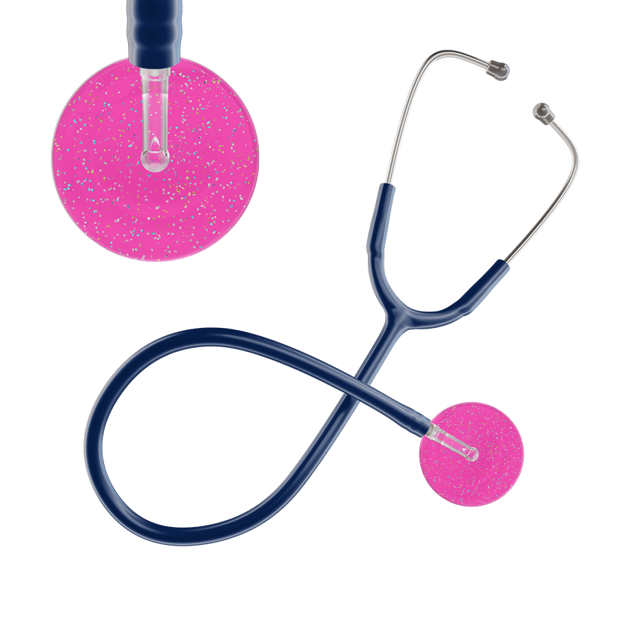 Ultrascope Single Stethoscope Twilight Hot Pink (HP) / Adult / Navy Twilight Stethoscope