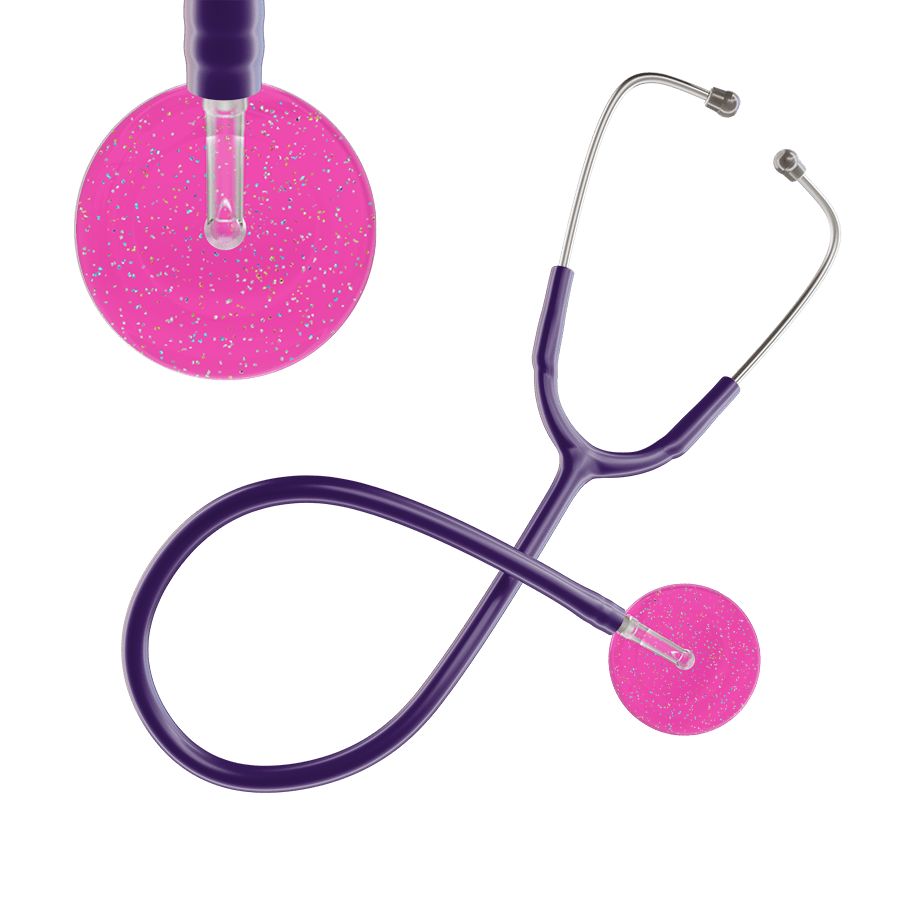 Ultrascope Single Stethoscope Twilight Hot Pink (HP) / Adult / Purple Twilight Stethoscope