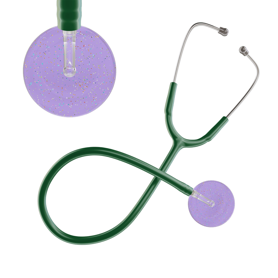 Ultrascope Single Stethoscope Twilight Lavender (LA) / Adult / Dark Green Light Twilight Stethoscope