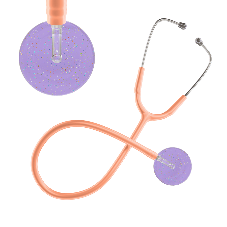 Ultrascope Single Stethoscope Twilight Lavender (LA) / Adult / Peach Light Twilight Stethoscope