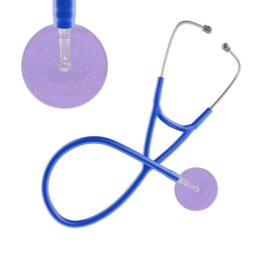 Ultrascope Single Stethoscope Twilight Lavender (LA) / Adult / Royal Blue Light Twilight Cardiology Stethoscope