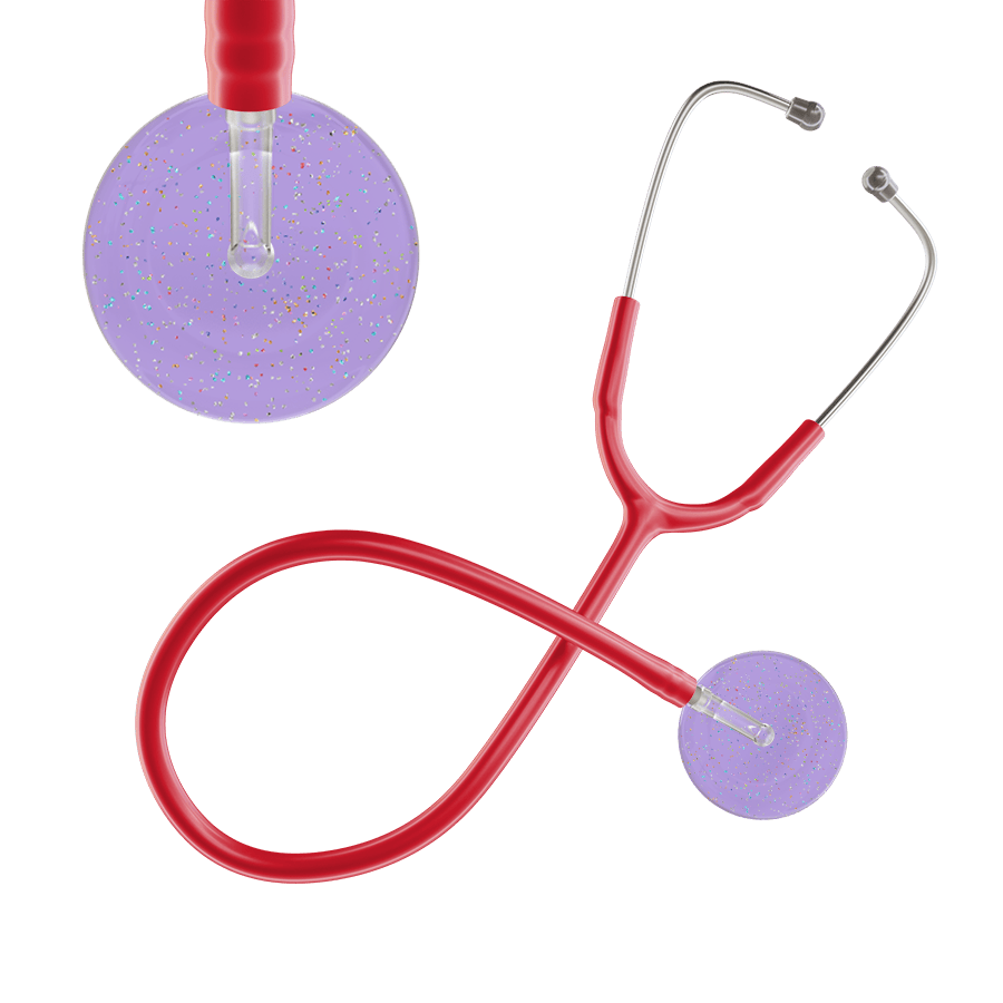 Ultrascope Single Stethoscope Twilight Lavender (LA) / Adult / Red Light Twilight Stethoscope