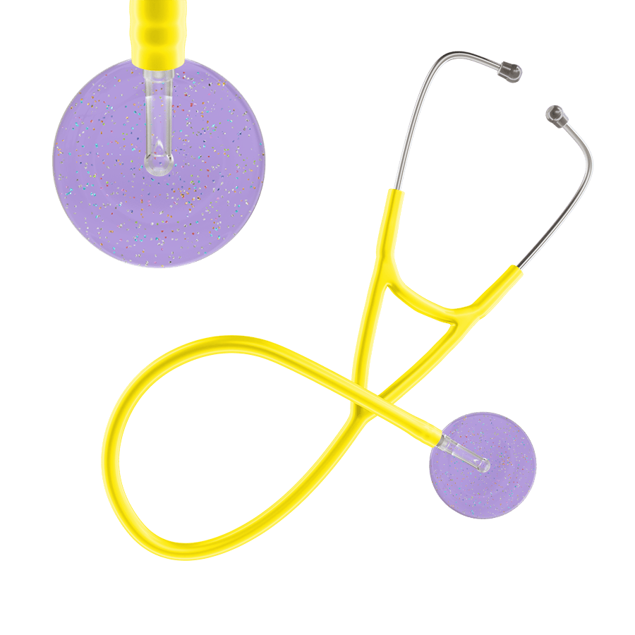 Ultrascope Single Stethoscope Twilight Lavender (LA) / Adult / Yellow Light Twilight Cardiology Stethoscope