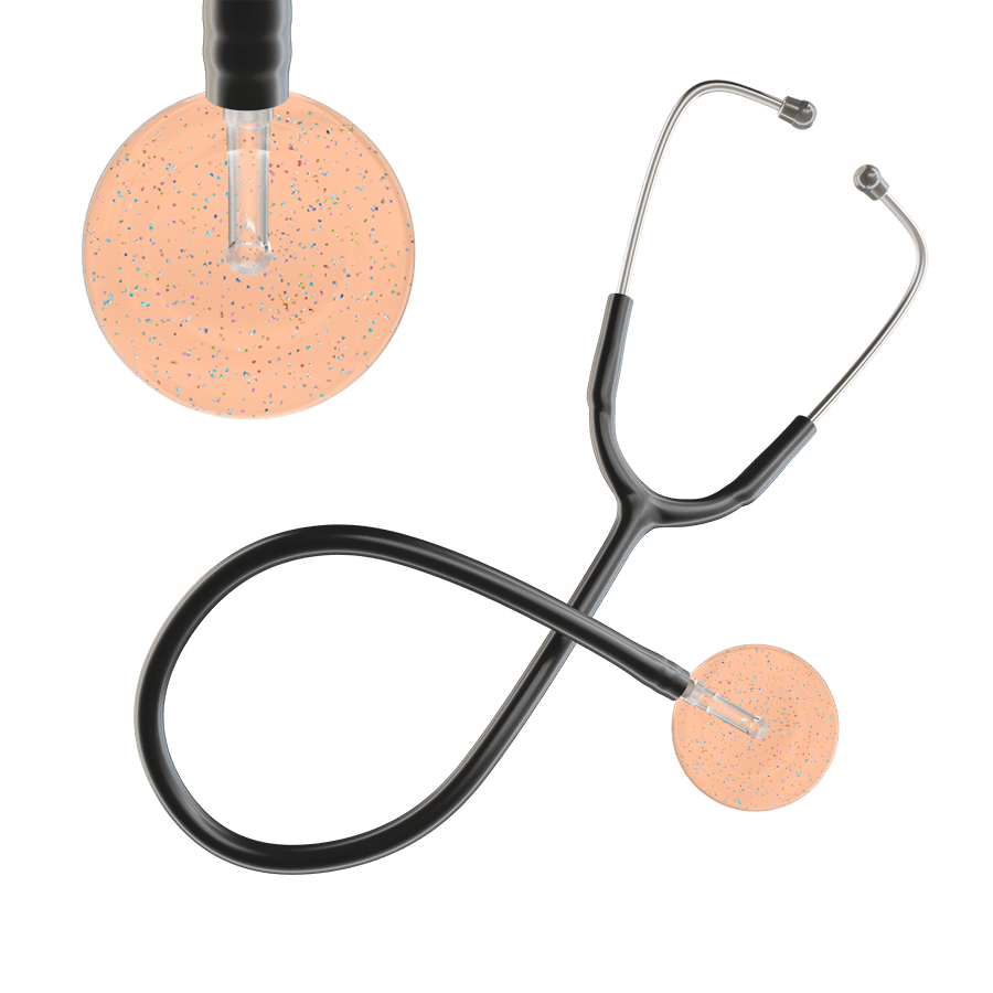 Ultrascope Single Stethoscope Twilight Peach (PE) / Adult / Black Twilight Stethoscope