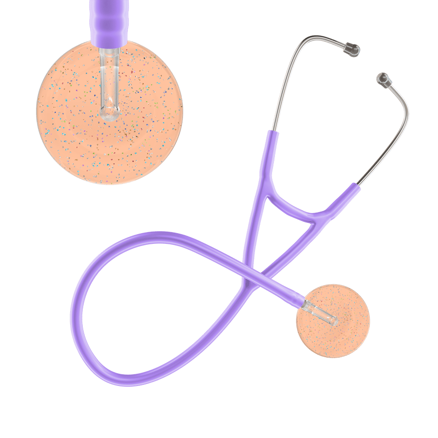 Ultrascope Single Stethoscope Twilight Peach (PE) / Adult / Lavender Twilight Cardiology Stethoscope