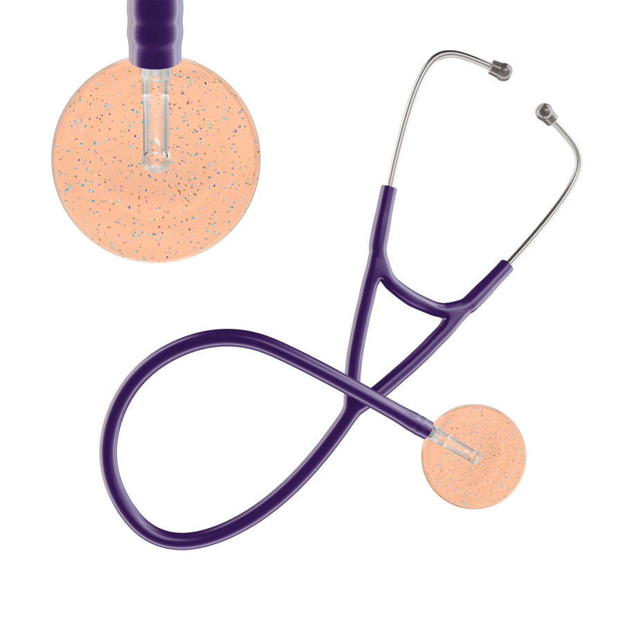 Ultrascope Single Stethoscope Twilight Peach (PE) / Adult / Purple Light Twilight Cardiology Stethoscope