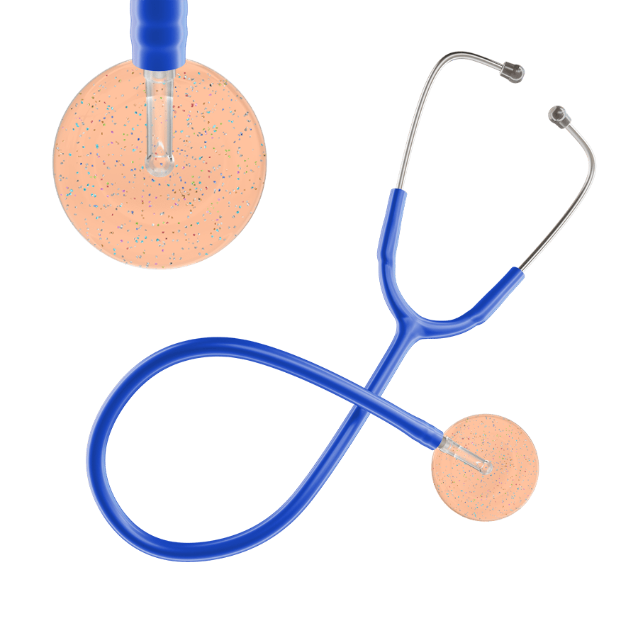 Ultrascope Single Stethoscope Twilight Peach (PE) / Adult / Royal Blue Light Twilight Stethoscope
