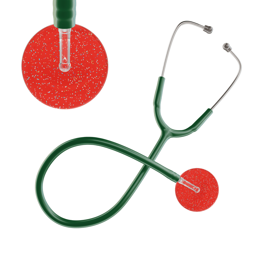Ultrascope Single Stethoscope Twilight Red (RD) / Adult / Dark Green Dark Twilight Stethoscope