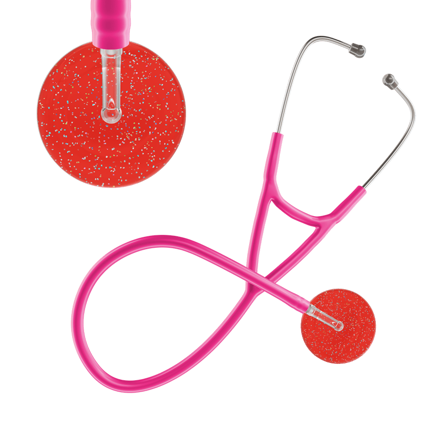 Ultrascope Single Stethoscope Twilight Red (RD) / Adult / Hot Pink Dark Twilight Cardiology Stethoscope